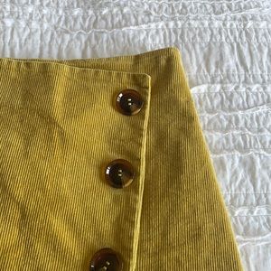 Altar’d State yellow button skirt